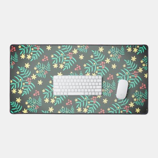 Prachtig tropisch bloemontwerp - bureaumat (Keyboard & Muis)