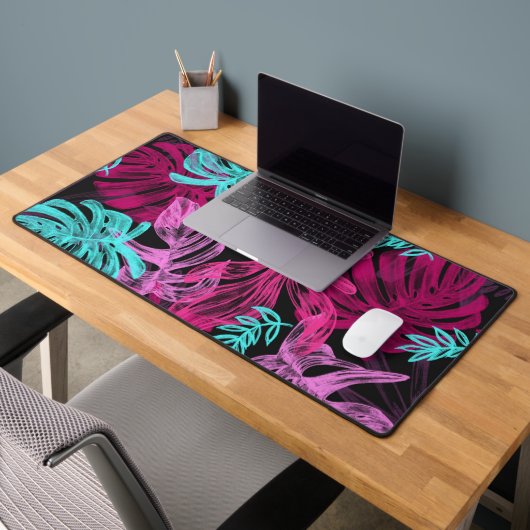 Prachtig tropisch bloemontwerp - bureaumat (Kantoor 2)