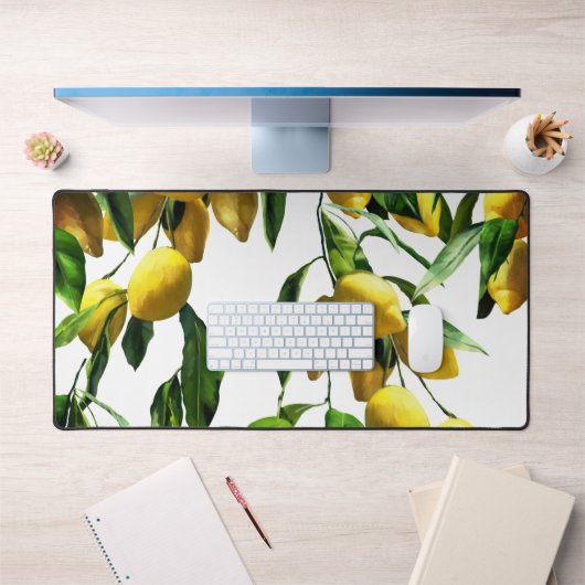 Prachtig tropisch citroenontwerp - Bureaumat (Kantoor 1)