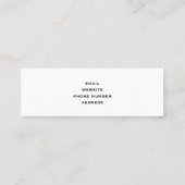 Prachtig Tropisch Groen met Gold Border Mini Visitekaartje (Achterkant)