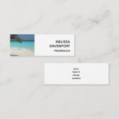 Prachtig tropisch strand in het zeeparadijs mini visitekaartje (Voorkant / Achterkant)