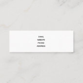 Prachtig tropisch strand in het zeeparadijs mini visitekaartje (Achterkant)