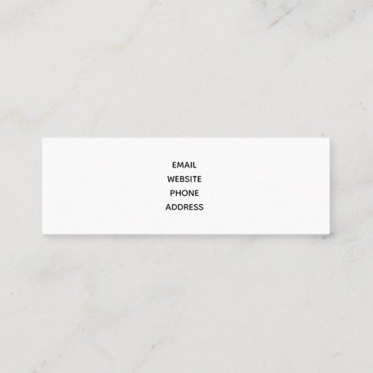 Prachtig tropisch strand in het zeeparadijs mini visitekaartje (Achterkant)