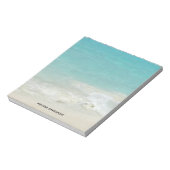 Prachtig tropisch strand in het zeeparadijs notitieblok (Linkerzijde)
