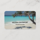 Prachtig tropisch strand in het zeeparadijs visitekaartje (Voorkant)