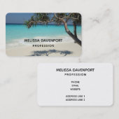 Prachtig tropisch strand in het zeeparadijs visitekaartje (Voorkant / Achterkant)