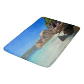 Prachtig Tropisch Zee met een Rocky Beach Badmat (Gekanteld)