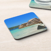 Prachtig Tropisch Zee met een Rocky Beach Bier Onderzetter (Linkerzijde)