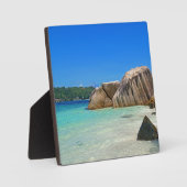 Prachtig Tropisch Zee met een Rocky Beach Fotoplaat (Voorkant)