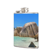 Prachtig Tropisch Zee met een Rocky Beach Heupfles (Links)