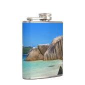 Prachtig Tropisch Zee met een Rocky Beach Heupfles (Rechts)