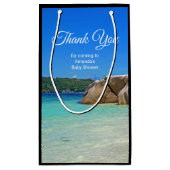 Prachtig Tropisch Zee met een Rocky Beach Klein Cadeauzakje (Achterkant)