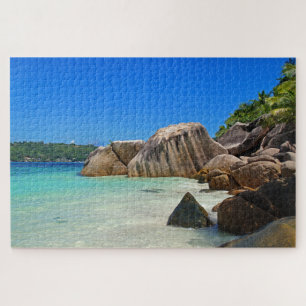 Prachtig Tropisch Zee met een Rocky Beach Legpuzzel
