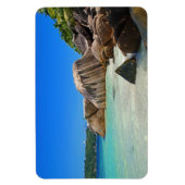 Prachtig Tropisch Zee met een Rocky Beach Magneet (Verticaal)