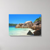 Prachtig tropisch Zee met rotskoverkusten Canvas Afdruk (Voorkant)