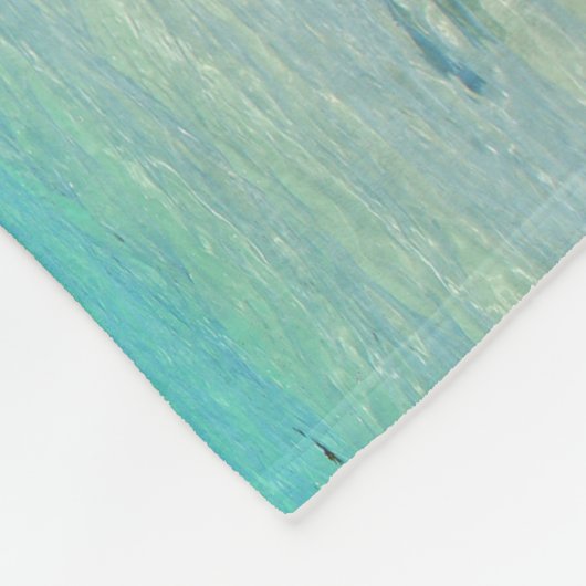 Prachtig tropisch Zee met rotskoverkusten Fleece Deken (Hoek)