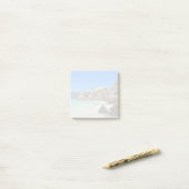 Prachtig tropisch Zee met rotskoverkusten Post-it® Notes (Op bureau)