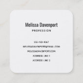 Prachtig tropisch Zee met rotskoverkusten Vierkante Visitekaartje (Achterkant)