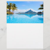 Prachtig tropisch zeegezicht flyer (Voorkant)