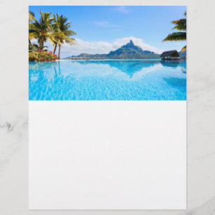 Prachtig tropisch zeegezicht flyer