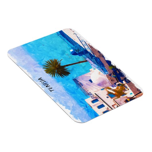 Prachtig Tunesië Panorama Uitzicht Magneet (Rechterzijde)