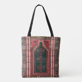 Prachtig Turks antiek tapijt Tote Bag (Achterkant)