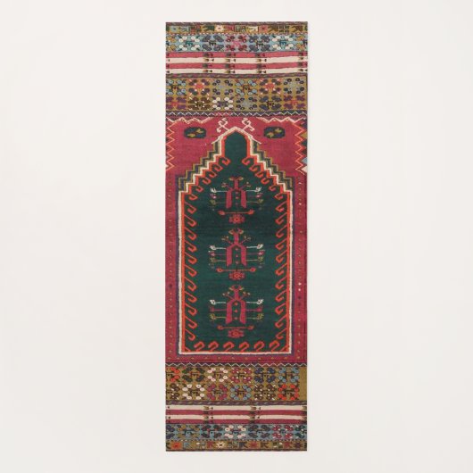 Prachtig Turks antiek tapijt Yogamat (Achterkant)