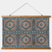 Prachtig Turks oud patroonmodern Collectie Hangend Wandkleed (Voorkant)