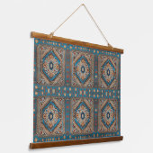 Prachtig Turks oud patroonmodern Collectie Hangend Wandkleed (Gebogen)