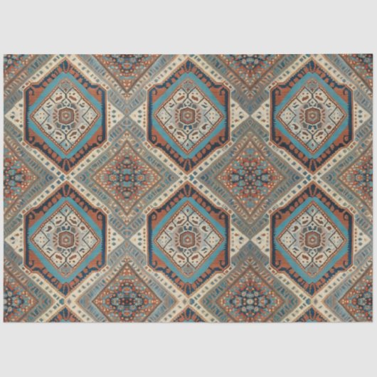 Prachtig Turks oud patroonpopulair Collectie Tissuepapier (Voorkant)