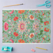 Prachtig turquoise bloemendecoupage papier (Craft)
