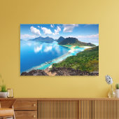 Prachtig Uitzicht | Bovenkant van het eiland Bohey Canvas Afdruk (Insitu (Woonkamer))