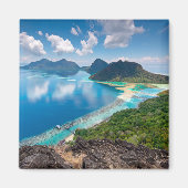 Prachtig Uitzicht | Bovenkant van het eiland Bohey Magneet (Voorkant)