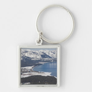 Prachtig uitzicht op Lake Tahoe, VS Sleutelhanger