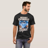 Prachtig uitzicht op Mount Everest T-shirt (Voorkant volledig)