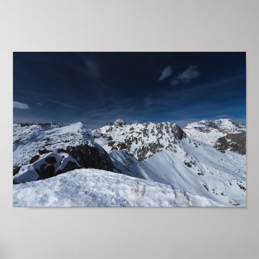 Prachtig uitzicht uit de berg Viševnik, Slovenië Poster (Voorkant)