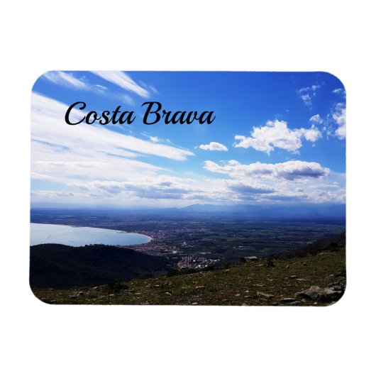 Prachtig uitzicht van Costa Brava, Spanje Magneet (Horizontaal)