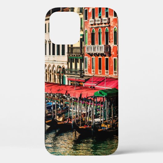 Prachtig uitzicht van de waterstraat en oude gebou Case-Mate iPhone case (Achterkant)