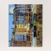 Prachtig Uitzicht van de Zeilboten in Honfluere Ha Legpuzzel (Verticaal)