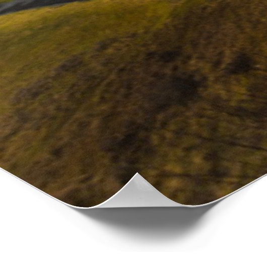 Prachtig Uitzicht van het landschap van Seljalands Poster (Hoek)