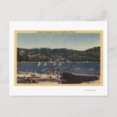 Prachtig Uitzicht van het meer van de aardbei Briefkaart (Voorkant)