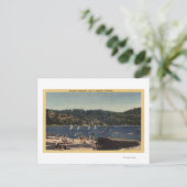 Prachtig Uitzicht van het meer van de aardbei Briefkaart (Staand voorkant)