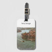 Prachtig Uitzicht van Porto Portugal Bagagelabel (Voorkant (verticaal))