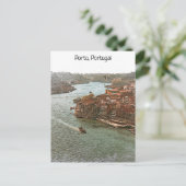 Prachtig Uitzicht van Porto Portugal Briefkaart (Staand voorkant)