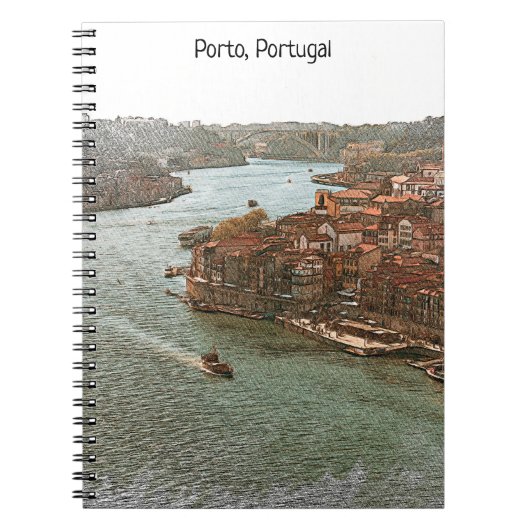 Prachtig Uitzicht van Porto Portugal Notitieboek (Voorkant)
