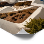 Prachtig uitzicht van Santorini Poster (Hoek)