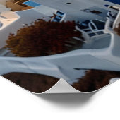 Prachtig uitzicht van Santorini Poster (Hoek)