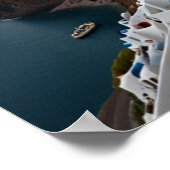 Prachtig uitzicht van Santorini Poster (Hoek)