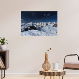Prachtig uitzicht vanaf berg Viševnik, Slovenië Poster