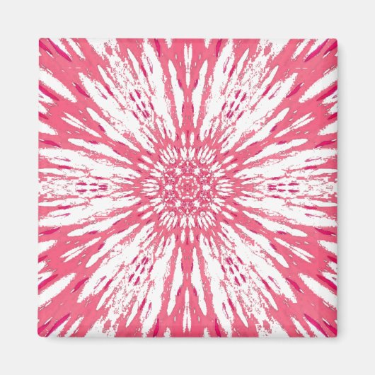 Prachtig uniek roze design magneet (Voorkant)